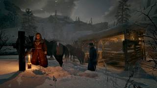 Arthur And Sadie Visit The Adler Ranch In A Blizzard | RDR2 ASMR