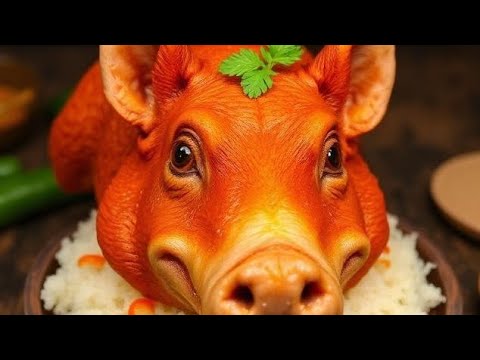 Curry hog head with white rice 🇯🇲