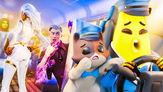 KIT Y BANANO LA LÍAN EN EL AUTOBUS DE BATALLA…!! | Película de Fortnite (Historia)