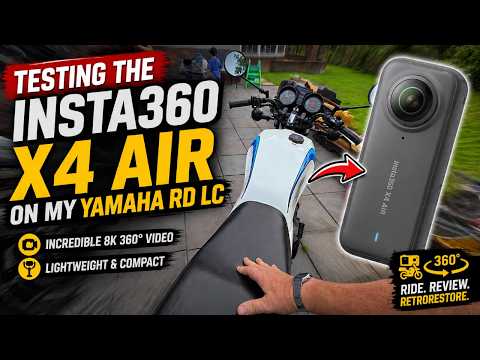 I Mounted The Insta360 X4 Air On My Yamaha RD250LC... The Results Surprised Me!