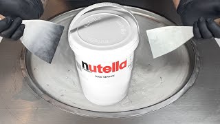 Massive Nutella - Ice Cream Rolls | Satisfying Visual ASMR