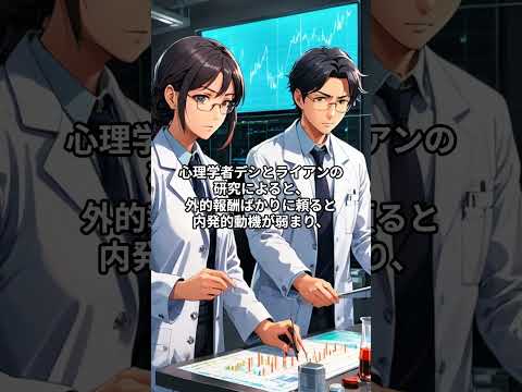 【覚えておきたい心理学】報酬逆転現象#心理学#雑学