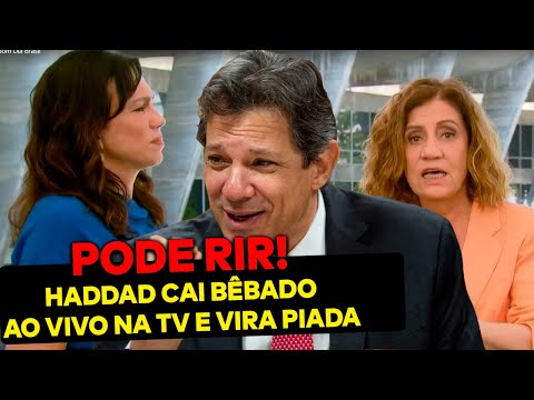 Haddad desmaia bêbado ao vivo na CNN durante entrevista! Acabou desmentido e ainda virou piada