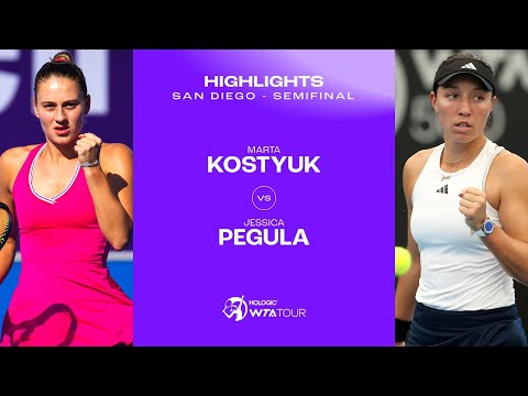 Marta Kostyuk vs. Jessica Pegula   | 2024 San Diego Semifinal | WTA Match Highlights