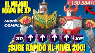 EL MAS ROTO MAPA DE XP FORTNITE PARA SUBIR RAPIDO 24 NIVELES Y CONSEGUIR RECOMPENSAS MEGAZORD