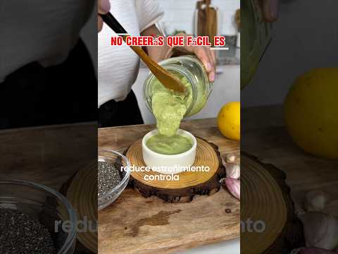 Pierde peso, desinflama colon e hígado, MAYONESA SIN HUEVO NI Colesterol #shorts  #receta #chia