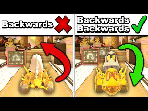 Mario Kart 8 Deluxe, but you go backwards BACKWARDS! (Challenge)