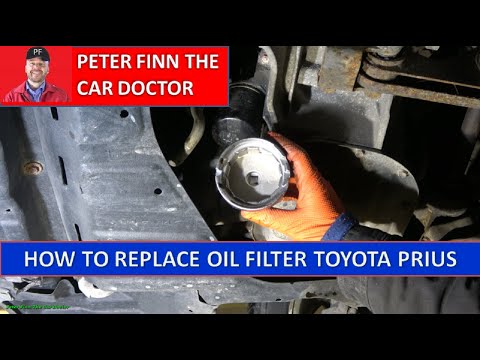 How to replace OIL FILTER Toyota Prius. Years 2002–2009