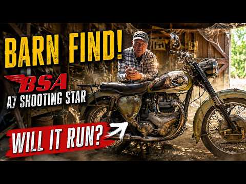 BSA A7 Shooting Star Barn Find - Will it run after 26 years.