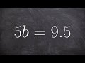 Dividing and Isolating Variables