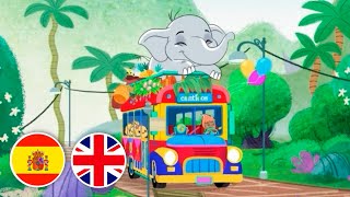The Wheels on the Bus-Las Ruedas del Bus 🚌 Canción Bilingüe 🎶 Canticos | El Reino Dice