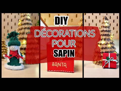 DÉCORATIONS POUR SAPIN AVEC PRESQUE RIEN (RECYCLAGE)