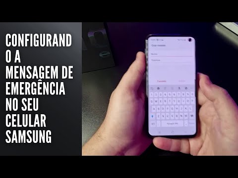 Configurando a mensagem de emergência no Samsung (S.O.S)