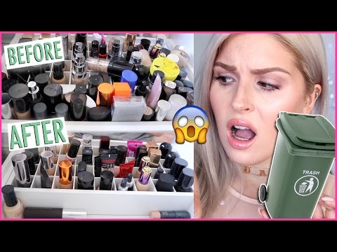 Foundation & Concealer ? ORGANIZE AND DECLUTTER MY MAKEUP COLLECTION! ?