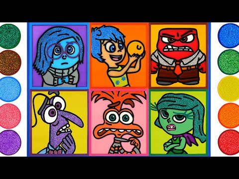 Inside Out 2 Emotions, Jelly Painting & Coloring for Kids | How to Draw inside out 2 characters