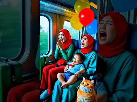 Animasi Riska Vlog Ibu Hamil Naik Kereta Api Tut Tut Kucing Lucu Dede Bay! Nanges Balonku Terbang