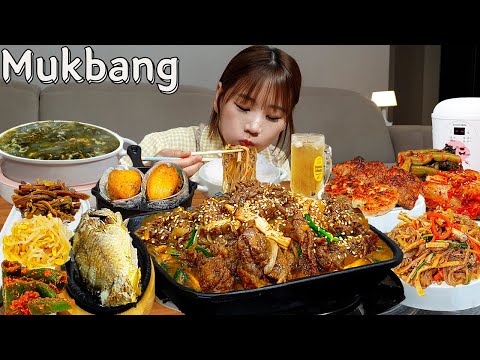 🍱내가 만드는 'Self 생일상' 12찬 밥상🍚 한우불고기,잡채,미역국,생선구이 집밥 먹방 KOREAN HOMEMEAL MUKBANG ASMR EATINGSHOW REALSOUND