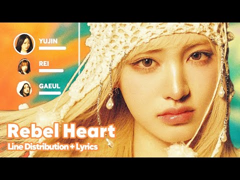 IVE - Rebel Heart (Line Distribution + Lyrics Karaoke) PATREON REQUESTED