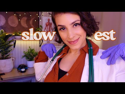 ASMR SLOWEST Chiropractic Exam 😴 SOOTHING Manual Therapy &amp; Neck Cracking | Thunderstorm ⛈️ Sounds
