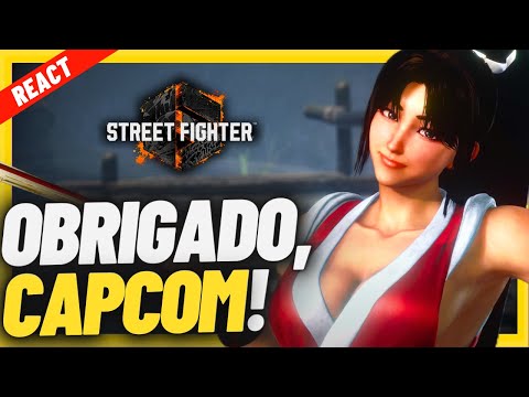 FIQUEI LOUCO!!! React Trailer da Mai em Street Fighter 6 | reação de fã da Mai e SF6