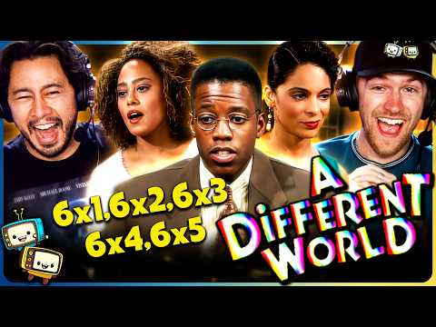 A DIFFERENT WORLD Season 6 Episodes 1-5 Reaction! | Jasmine Guy, Kadeem Hardison, w/ Jaby Koay