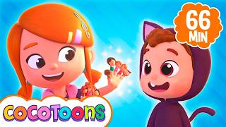 Meus Dedinhos  👨‍👩‍👧‍👦🖐️ e mais música infantil de Lea e Pop em português | Cocotoons Brasil
