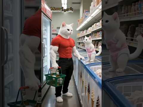 القط موكا مسمعش كلام أبوه #catvideos #cats #ai #cartoon #aivideo #aishorts #meow #funny
