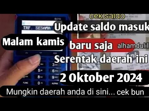 PKH hari ini, Cek saldo PKH & BPNT september - oktober 2024  malam ini 2 oktober  2024