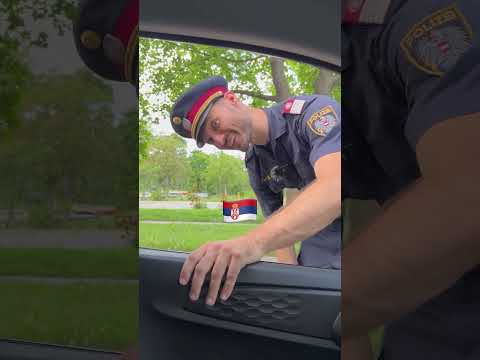 Polizeikontrolle in verschiedenen Ländern