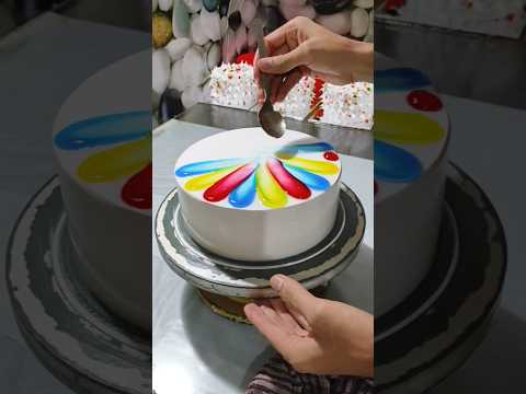 Multi Colour Cake || Multi Colour Combination Cake Design #shorts #youtubeshorts