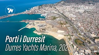 Porti i Durresit - Durres Yachts Marina ne 1 minut nga, Ajri - Video 4K (3.8.2025)