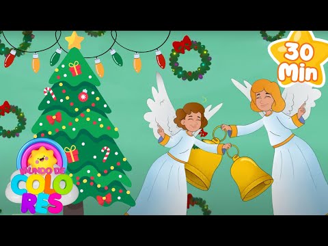 30 MIN🎵 Canciones Navideñas Para Niños 🎄🎅🏻| Mundo de Colores🐦🎈🎉