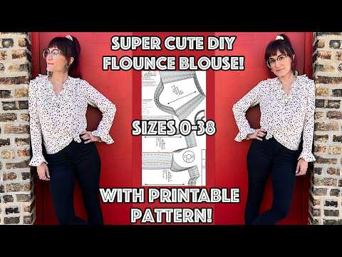 Super Cute Size Inclusive DIY Flounce Blouse Sew Along With Indie Pattern