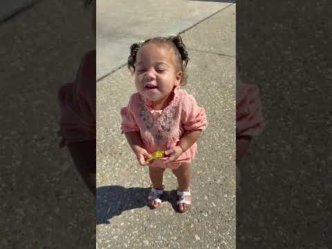 She said cheese! She was ready to take a picture lol. 💕 #babygirl #mom #dad #familyoffour #purejoy