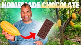 चॉकलेट बनाये घर पे आसानी से How REAL Chocolate is Made at Home | From Pod to Bar!