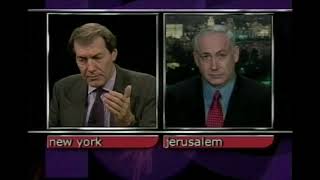 Netanyahu with Charlie Rose (2000)