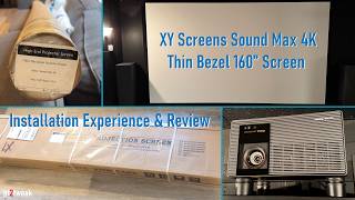XY Screens Sound Max 4K Screen Installation & Review