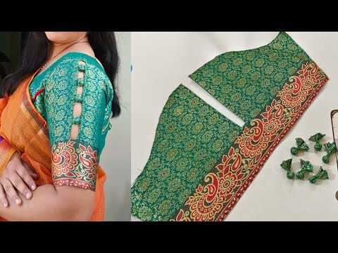 Simple and Easy Blouse Sleeves Design Cutting and Stitching | Asteen Ki Design | Baju Ki Design