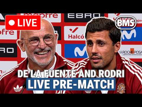 🔴 LIVE | Luis de la Fuente and Rodri | England v Spain | Nations League