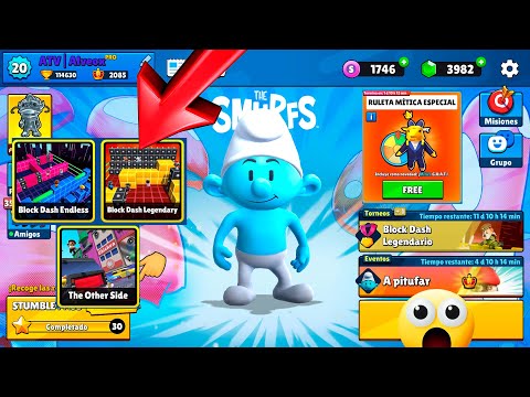 JUGANDO STUMBLE GUYS EN VIVO CON SUSCRIPTORES WORLD RECORD EN BLOCK DASH INFINITO Y LEGENDARIO