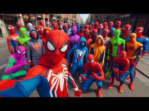 TEAM SPIDER MAN in REAL LIFE  | Marvel's Spider-Man 2 - NAPOLEON - AMERICAN FICTION - Tiger 3