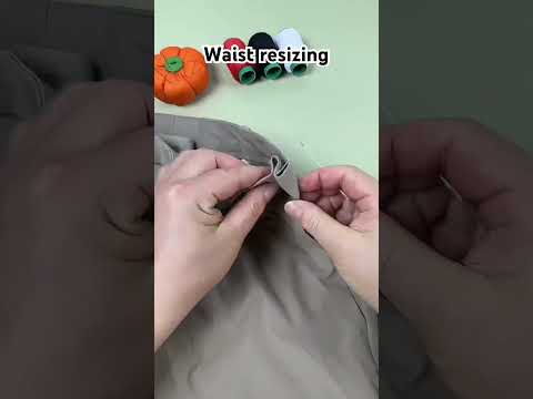 How to adjust the waist of your pants #sewingtips #sew #mending #sewingtutorial