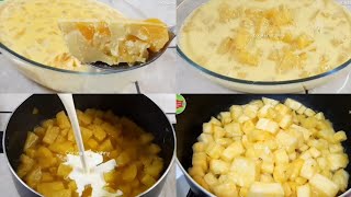 ¡Postre de Piña en 10 Minutos! 😱 Sin horno y delicioso😋