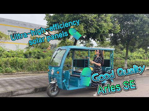 Chinese Solar Powered Electric Tricycle Aries SE  Detailed introduction | Minghong Vehicle