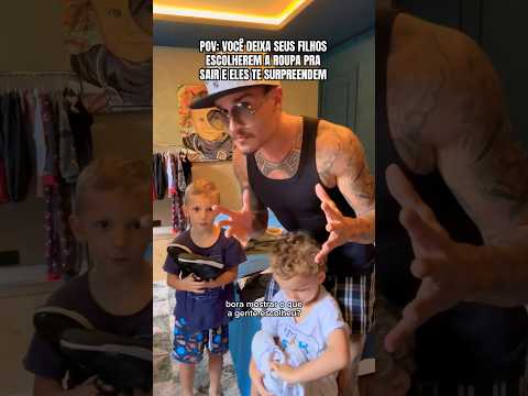 Deixei meus filhos se trocarem sozinhos e olha no que deu! 🫢🥹😂