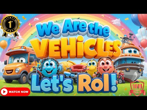 We Are the Vehicles Let's Roll |Fun Transport Vehicles Song for Kids |English Poem |atrangi littles