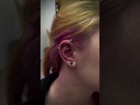 Vertical industrial piercing 🖤