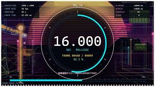 【サイバー風】遅延テスト用映像 FullHD/60fps【30秒タイマー】