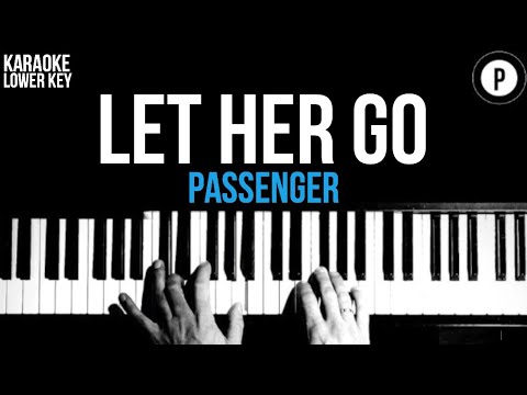 Passenger – Let Her Go Karaoke SLOWER Acoustic Piano Instrumental Cover Lyrics LOWER KEY