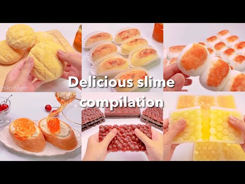 【ASMR】🍮おいしそうなスライムまとめ🍫【音フェチ】Delicious slime compilation